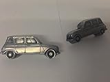 Renault 4 3D-Manschettenknöpfe Classic Car Manschettenknöpfe aus Zinn, Effekt
