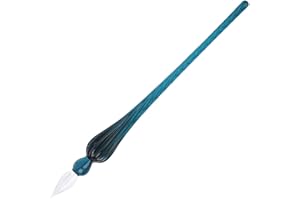 Jacques Herbin 21437T - Pluma de cristal redonda 18 cm, esmeralda