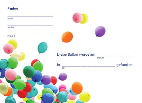 Ballonflugkarten 50 Stück Wettflugkarten Flugkarten Ballonwettfliegen - 3