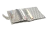 Melobaby Deluxe Nappy Wallet and Change Mat (Chevron Grey)