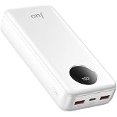 Juo 20000mAh 22.5W Dijital Led Ekranlı Taşınabilir Hızlı Şarj Cihazı Powerbank Beyaz