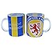 Produktbild Eintracht Braunschweig - Glastasse Logo Kaffeetasse blau/gelb
