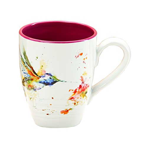 DEMDACOB5050124 Big Sky Carvers Hummingbird Mug, Stoneware, Multicolor
