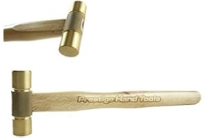 NECALON PTL® Prestige 0158 - Martillo pequeño de latón para relojero, herramientas de joyería, 15 mm