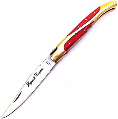Laguiole CYPRU rouge.unlockable folding blade , blade under 3'' inches