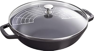 Staub 40511-344-0 Wok Fonte Noir mat 30 cm