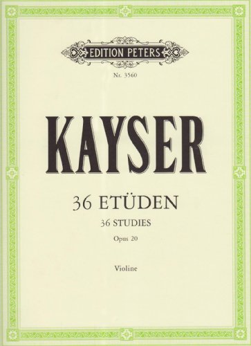 36 Etüden (Etudes), Op. 20, "für die Violine"