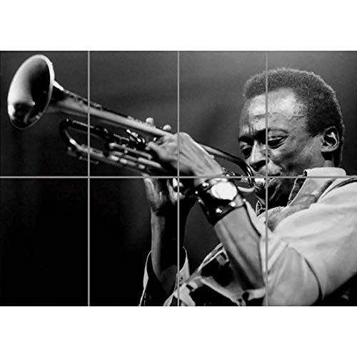 Doppelganger33 LTD Miles Davis Legend Jazz Soul Musician Cool Wall Art Multi Panel d'affiche 47x33 Pouces
