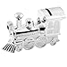 Christening Gifts. Boys Girls. Silver Train Money Box 6289