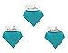 Dribble Ons Bandana Bib - Turquoise - ** 3 PACK ** (Gift Wrap Available)