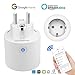 Produktbild WLAN Steckdose, Abandship Alexa Funksteckdose Smart Steckdose Intelligente Steckdose kompatibel mit Amazon Alexa und Google Home Echo Dot Sprachsteuerung Smartphone Wlan Steckdosen Smart Home Steuerung elektronische Zeitschaltuhr(1 Pack)