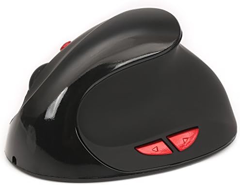 Bleras 6D Wireless Mouse 2.4GHz Gaming Game Mouse Ergonomic Design WOWPEN Vertical Mouse 2400DPI JOY Wrist Pain USB Mice For Laptop PC (black)