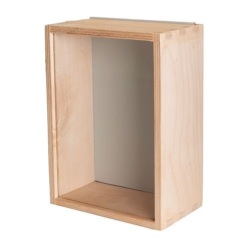 IKEA BAS Bilderrahmen mit Einschiebescheibe 13x18cm 7cm tief Setzkasten