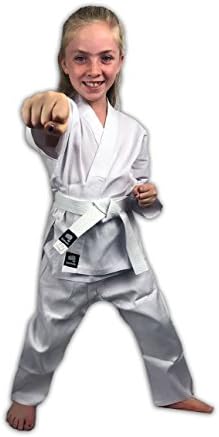 Zephyr Martial Arts Karate Gi Student Uniform with Belt - White - 0