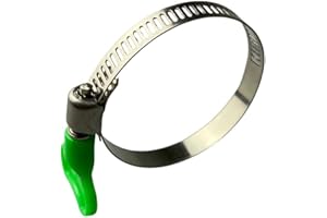 BOLTZA Fascette stringitubo in acciaio inox a farfalla (PVC) per uso domestico, 27-51 mm (larghezza di banda 8 mm), 4 pezzi