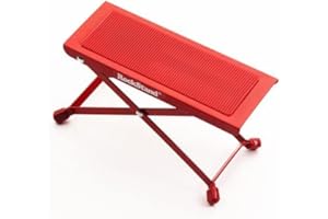 Zoundhouse Einsteiger-Bundle (53: Fußbank + Notenständer + Gitarrenständer + Clip-On Tuner/rot)