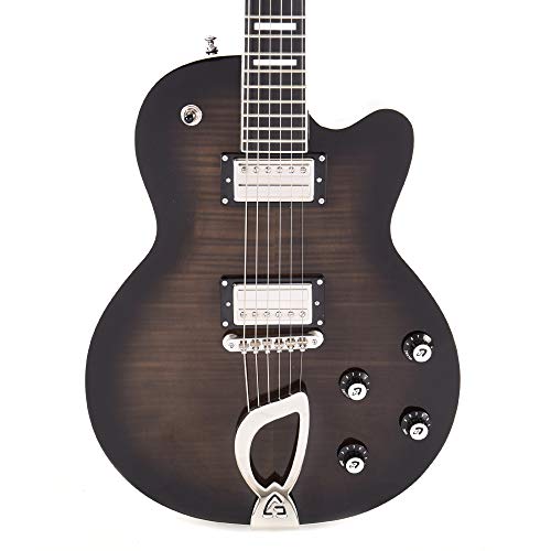 Guild Guitars Newark St. Collection Guitarra eléctrica de cuerpo sólido, derecha, Trans Black Burst (Aristocrat HH)