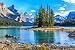 Produktbild Alu-Dibond-Bild 140 x 90 cm: "Spirit Island in Maligne Lake", Bild auf Alu-Dibond