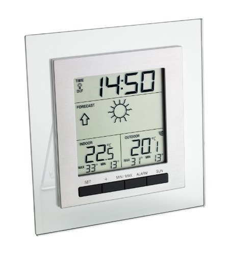 TFA Dostmann Funkwetterstation Square 35.1115, silber - 4
