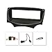 Produktbild tomzz Audio 2415-051 Radioblende Set passend für Ford KA RU8 Bj.2009-2017 schwarz mit Radioadapter ISO, Fakra Antennenadapter DIN ISO
