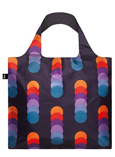Preisvergleich Produktbild LOQI Geometric Einkaufstasche / Reisetasche Reise-Henkeltasche, 50 cm, Circles