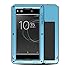 Produktbild wowaswill Sony Xperia XA1 Ultra Hülle (Blau),[Eingebaute Panzerfolie] CNC Alu Rahmen Displayschutzglas Metall Rundumschutz Solid Outdoor Case für Sony Xperia XA1 Ultra (6 Zoll),Wasserdicht / Stoßfest / Staubdicht