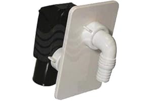 Sifone Lavatrice Ad Incasso Con Placca Bianca Bonomini-Diam. 40