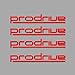 Price comparison product image Ecoshirt 7H-U1C4-WOP4 Stickers Prodrive Am3 Stickers Aufkleber Decals Autocollants Desivi, Red