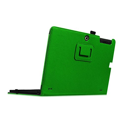 Fintie Odys Winpad 12 Hülle Case – Slim Fit Folio Premium Kunstleder Tastatur Ständer Schutzhülle Cover Tasche für Odys Winpad 12 / Odys Evolution 12 – 2in1 11,6 Zoll (29,5 cm) Convertible Tablet-PC, Grün - 8