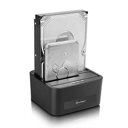 Sharkoon Quickport XT Duo Clone HDD Dockingstation (für SATA Festplatten, USB 3.0) schwarz - 4