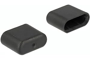 Delock 64008 Staubschutz für USB Type-C Stecker 10 Stück Schwarz