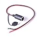 Produktbild Cocar Auto Zigarettenanzünder Steckdose, Hard Wired Zigarre Adapter mit Öse Terminal Ringe DC 12V Kompatibel mit 24V / 36V - 0.5M 16AWG 15A