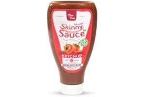 CLEAN FOODS CleanFoods Almost Skinny Sauce Ketchup 425 ml I Ketchup faible en calories I seulement 49 calories pour 100 g I Sans sucres ajoutés, glucides, gluten, lactose et matières grasses