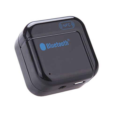 BXT® H-266 Bluetooth Audio Receiver mit 3,5mm Ausgang NFC Funktion Musik Empfänger Adapter für Drahtlose Wiedergabe vom Bluetooth Smartphone PC auf Ihrer Stereoanlage HiFi-Anlage Lautsprecher Docking Station und Autoanlage in Schwarz - 2