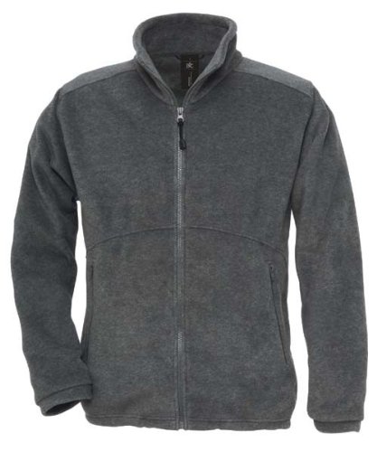 B&C Unisex Icewalker Fleecejacke Jacke Fleece bis 3XL XL,Charcoal