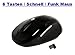 Produktbild GiXa Technology Schwarz 6Tasten Ergonomische RF 2.4 GHz USB Optische Drahtlos Kabellos Wireless Funk Maus Gaming Maus Game Mouse für PC Notebook Laptop Computer