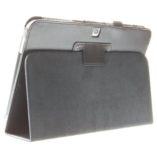Design Tab3 10.1 Standtasche für SAMSUNG GALAXY TAB 3 P5200 P5210 P5220 Hülle Etui Tasche Case ULTRASLIM (Schwarz) - 7