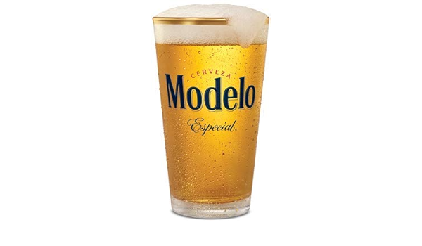 Cerveza Modelo Especial Pint Glass Set Of 4 Amazon Co Uk Home Kitchen
