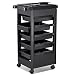 Popamazing Salon SPA Trolley Storage Cart Coloring Beauty Salon Hair Dryer Holder W/wheels