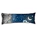 Produktbild soniaxy Körper Kissen Bezug Moon Night Star Deko Kissenbezüge Couch Kissen 50,8 x 137,2 cm