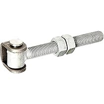 Pernio De Pórtico Alberts 418311 - Ajustable, Armella Galvanizada En Caliente, Perno Y Anillo De Acero Inoxidable, Roscado M20