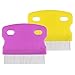 Produktbild 2 Stücke Haustier Kamm Stahl Toothed Grooming Reinigung Haarbürste für Katze Hund Floh Ovum Remover, Zufällige Farbe