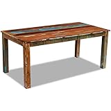 Komplett handgefertigt vidaXL Massivholz Esstisch Holz Küchentisch Esszimmertisch Speisetisch Antik