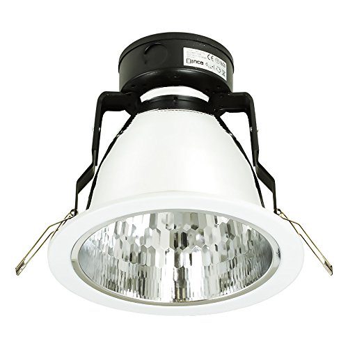 Preisvergleich Produktbild HAMMERPREIS! E27 Downlight Büroleuchte Deckenlampe Einbaulampe Spot Einbaurahmen 15W Weiss
