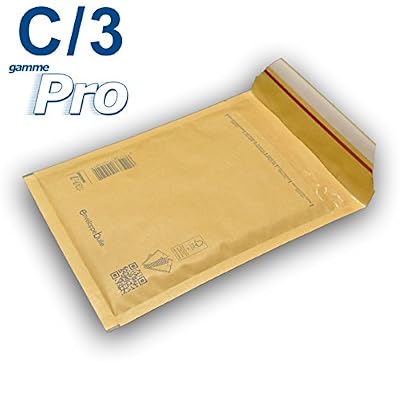 enveloppebulle Lot de 100 enveloppes à bulles *MARRON* gamme PRO C/3 format 140x215mm