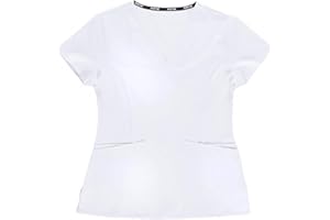 WORKTEAM Casaca Sanitaria Entallada Mujer, Tejido Elástico. Camisa Médico, Enfermera, Dentista, Estética, Veterinaria.