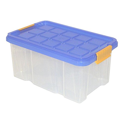 Axentia Aufbewahrungsbox Universal und stapelbar mit Deckel, Anzahl: 6 Stück, 40 x 29 x 15 cm