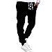Produktbild Ba Zha HEI Herren Hosen Jogginghose Pluderhosen Latzhosen Jogger Dance Sportwear Baggy Lässige Hose Loose Freizeithose Joggerhose Sporthose Trainingshose Winterhose Outdoorhose (Schwarz, L)