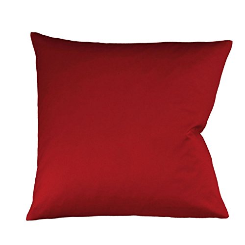 fleuresse Colours Interlock Jersey Kissenhülle 40x40 bordeaux