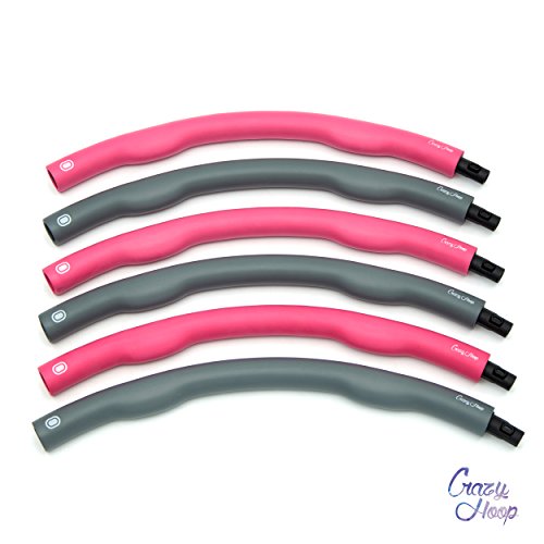 Crazy Hoop Medium Pro Hula Hoop Reifen Fitness-Reifen, 1,5kg Reifen mit Schaumstoff, zum abnehmen - 2